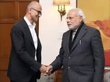 Satya Nadella WIPES Hands Clean After Shaking Hand With Modi INSULT Or MISTAKE_!!!