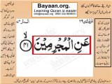 Surrah 074_041AL-Modaser Very Simple Listen, look & learn word by word urdu translation of Quran in the easiest possible