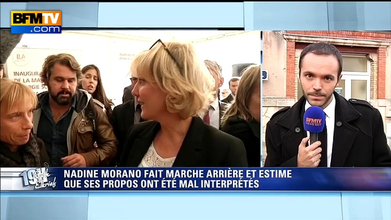 Morano: "Il faut descendre d'un cran" au sujet de ses propos polémiques