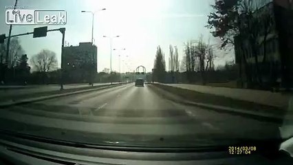 Driver hits pedestrian and runs away after helping him.