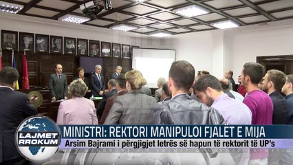 MINISTRI REKTORI MANIPULOI FJALËT E MIJA