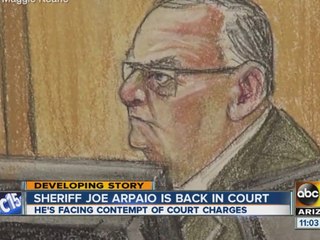 Sheriff Arpaio back in court