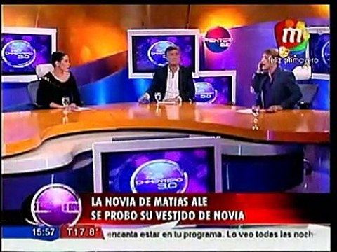 La novia de Matías Alé probó su vestido de novia