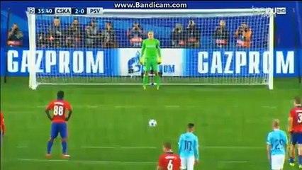 Penalty Goal Doumbia S. - CSKA Moscow 3-0 PSV HD - 30.09.2015