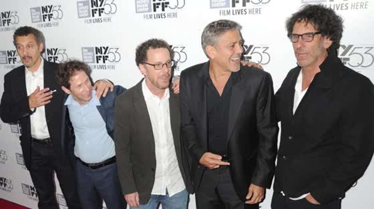 George und amal clooney beim jubiläums screening in new york