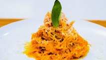 Spaghetti Squash in PUMPKIN Sage Brown Butter Sauce, Fall Flavors Are Here!