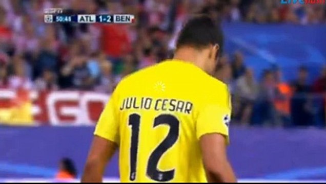 Goal Gonçalo Guedes 1-2 - Atletico Madrid vs Benfica - 30.09.2015