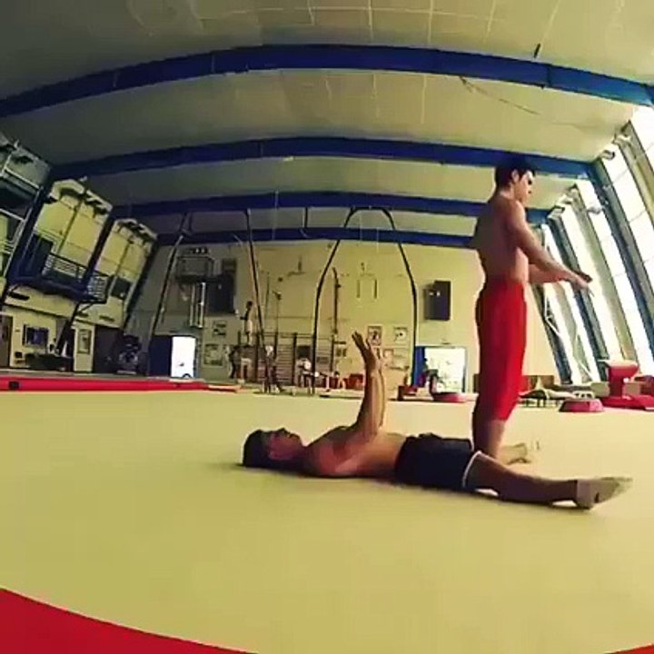 Two guys inspiring with trusting