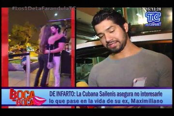 Cubana Sailenis asegura no interesarle lo que pase en la vida de su ex Maximiliano
