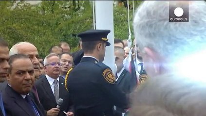 العلم الفلسطيني يرفع في الأمم المتحدة لأول مرة