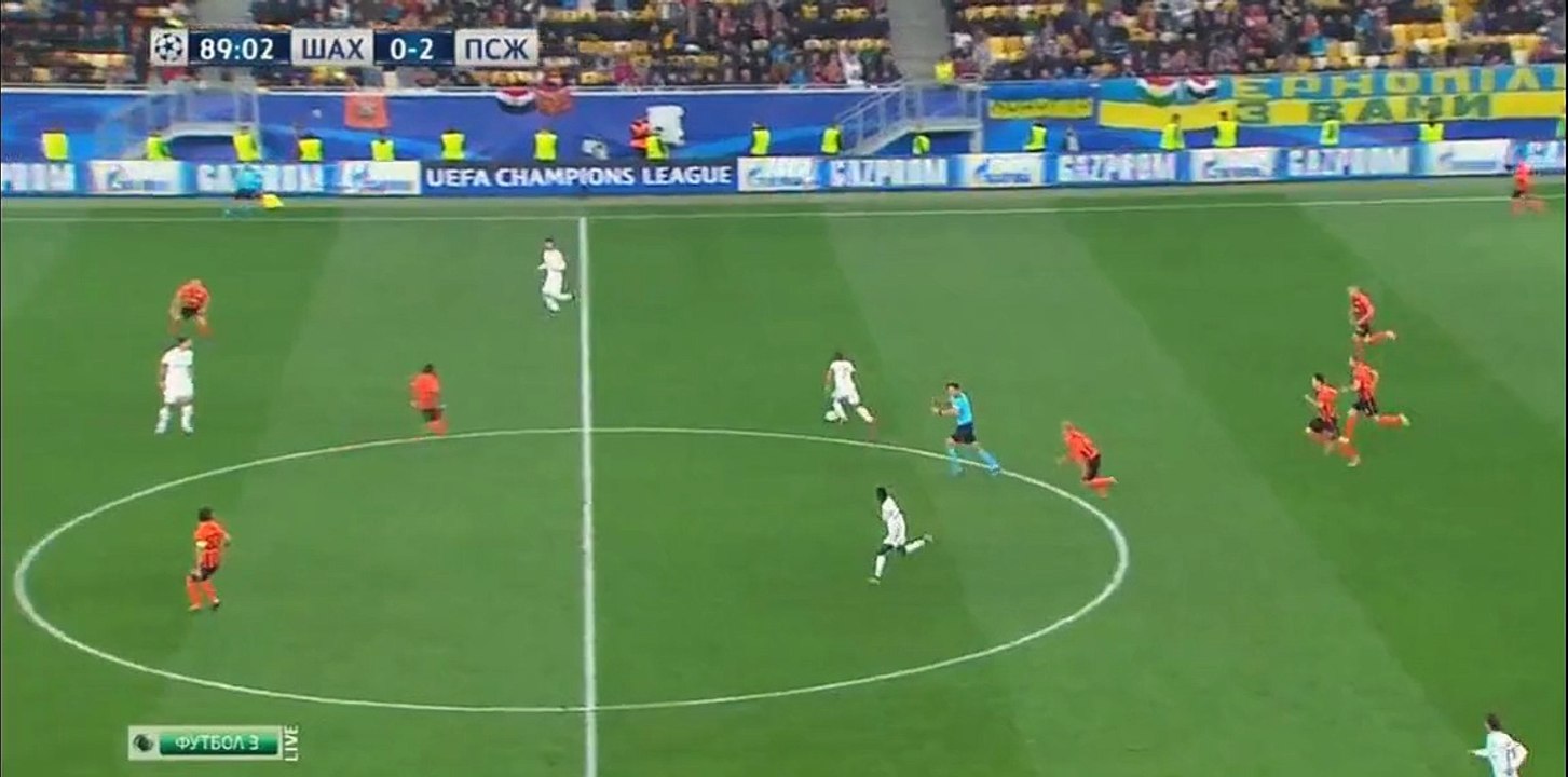 Autogol Darijo Srna - Shakhtar Donetsk 0-3 Paris Saint Germain (30.09.2015) Champoins League
