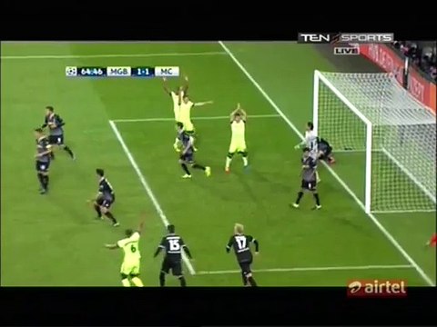 90' Sergio Aguero Amazing GOAL - M'gladbach 1-2 Man City
