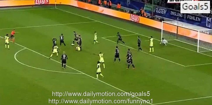 Sergio Agüero Goal Monchengladbach 1 - 2 Manchester City Champions League 30-9-2015