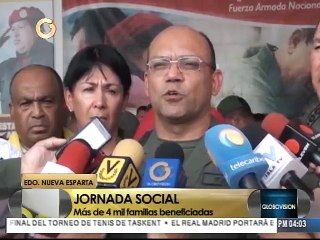 MinDefensa benefició a 4 mil familias en Nueva Esparta