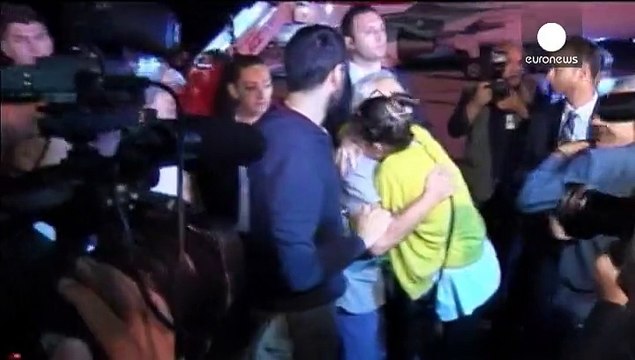 وصول المخطوفين الأتراك إلى انقرة بعد الإفراج عنهم في جنوبي العراق