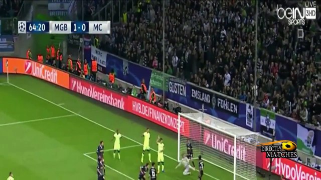 اهداف مباراة مانشستر سيتي ومونشنغلادباخ 2-1 - حفيظ دراجى