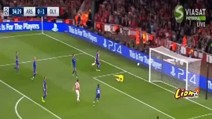 Arsenal vs Olympiakos 2-3 Theo Walcott Goal 2015