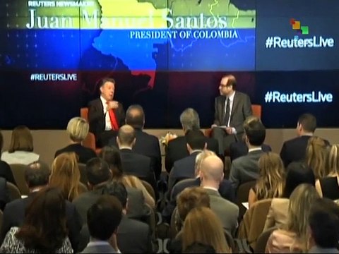 USA: Santos Says End to Colombian Conflict is Near