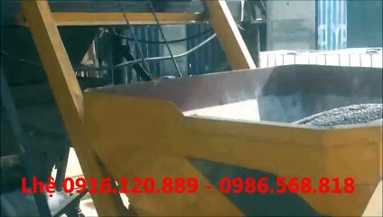 Máy sản xuất gạch block không nung QT4 tại Lào