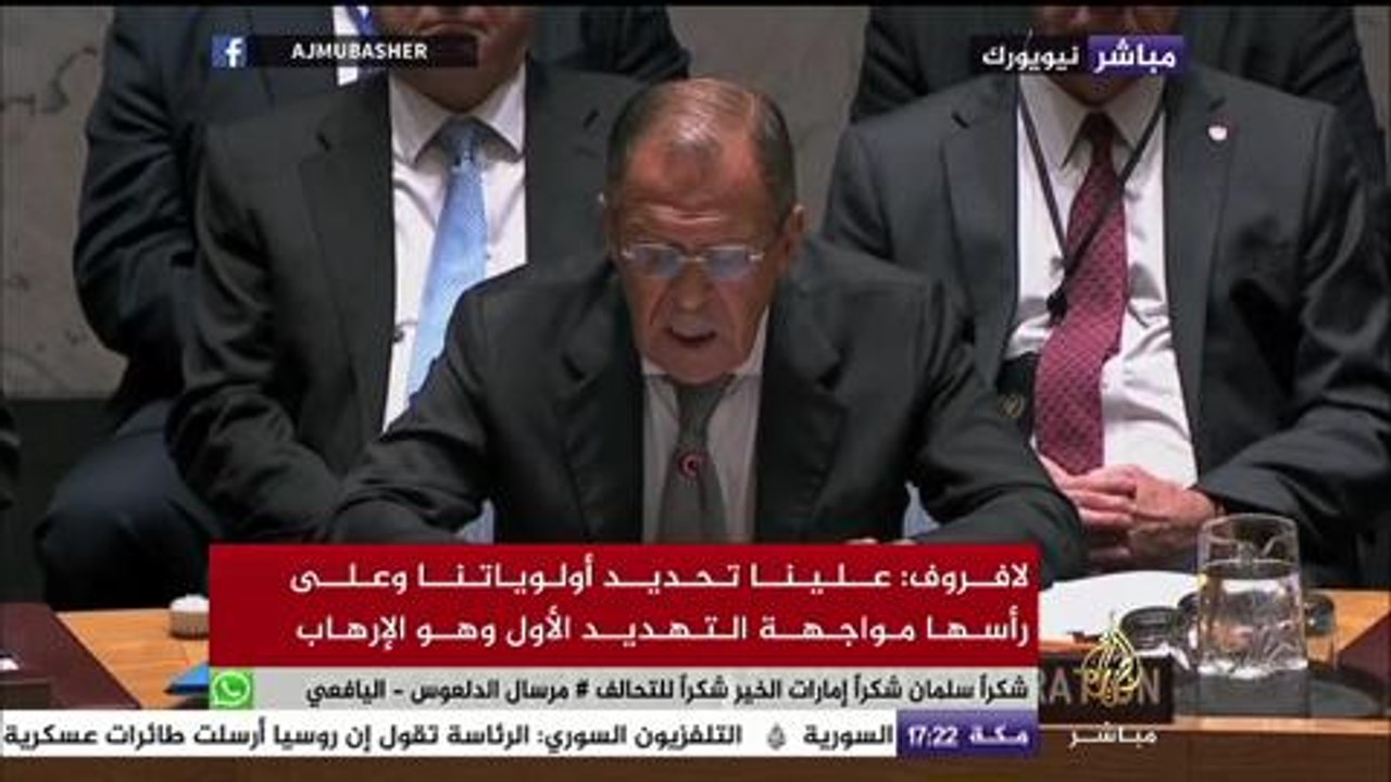 وزير الخارجية الروسي : أبلغنا أمريكا وتل أبيب بالضربة الجوية الروسية على سوريا قبل شنها