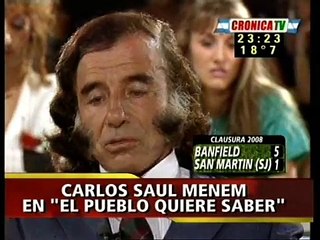 Entrevista a Menem antes de ser presidente (c. 1987)