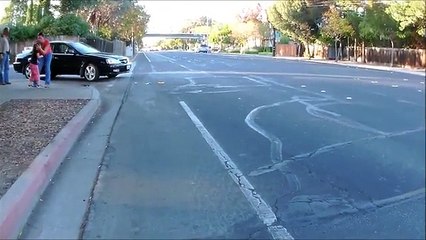 Girl Hit by Car in the Crosswalk by a Man