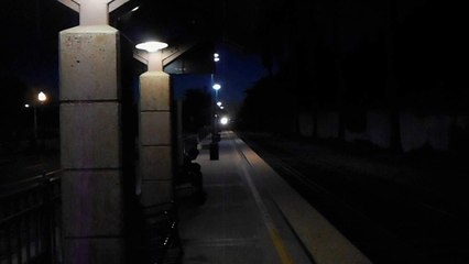 amtrak at the amtrak station , ventura ca.