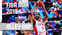 Mashayekhi Hangs it up for Ehadadi for the Alley-Oop!  - 2015 FIBA Asia Championship