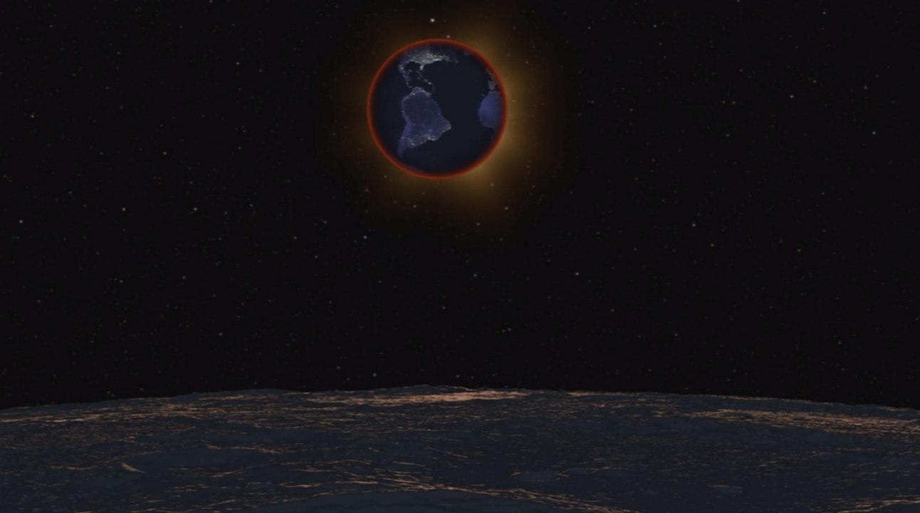 L’éclipse de super Lune… vue de la lune