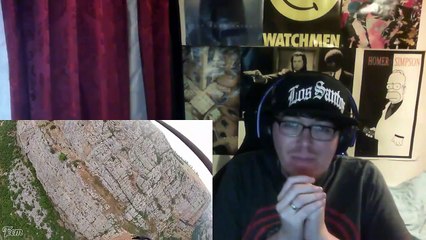 Super Sketchy Zipline BASE Jump, Almost Loses Fingers! REACTION