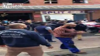 Muslims kicking off in Rotherham today