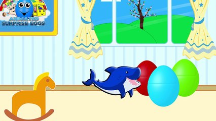 Learn Colours Surprise Eggs filled with SEA ANIMALS ★ Coloring Book ★ Colors for Kids & To