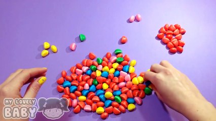 New Learn Colours with Haribo Candy Rainbow!