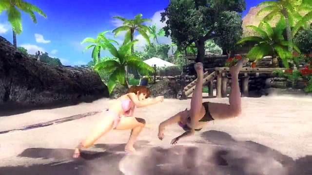 Dead or Alive Assault - Swimsuit Strife Fighting Photo Shoot featuring Kasumi & Ayane (DOA5)