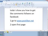 How To Get Free Likes Comments Follwers on Facebook (EASY)