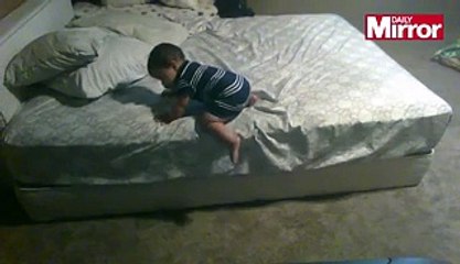 Parents Set Hidden Camera Up To Record Baby - They Are Shocked By What He Gets Up To (1)