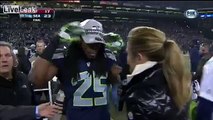 Amped-Up Seahawk Richard Sherman Post-Game Interview