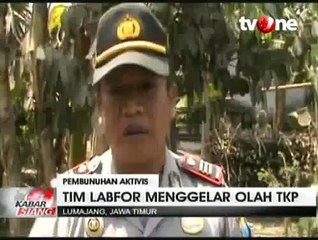 Polisi Olah TKP Pembunuhan Salim Kancil