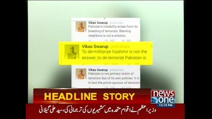 Vikas Swarup mocks PM Nawaz speech on Twitter