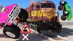 VIDS for KIDS in 3d (HD) Train, Monster Trucks and Railroad Crossing Crashes 3 AApV