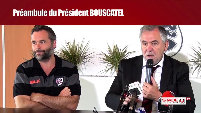 Conférence de presse de René Bouscatel, Ugo Mola et Fabien Pelous