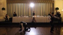 Groomsmen perform epic surprise wedding dance