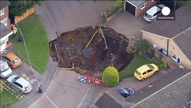 Residents evacuated as huge sinkhole appears in St Albans near London