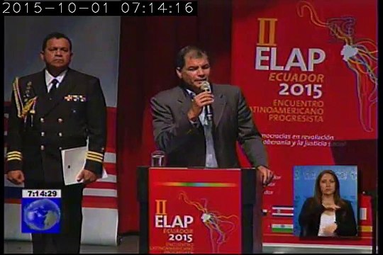 Conferencia magistral del presidente Correa en cierre del ELAP 2015