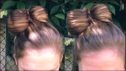 HAIR BOW  Medium long hair tutorial
