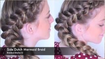 HOW TO SIDE DUTCH BRAID TUTORIAL FOR BEGINNERS HAIR TUTORIAL