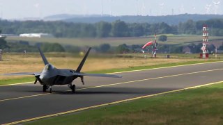 F-22 Raptors Takeoff From German Air Base