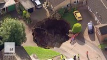 This British garden disappeared into a massive sinkhole overnight