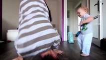 Battle de danse entre un bébé et son papa : trop mignon!