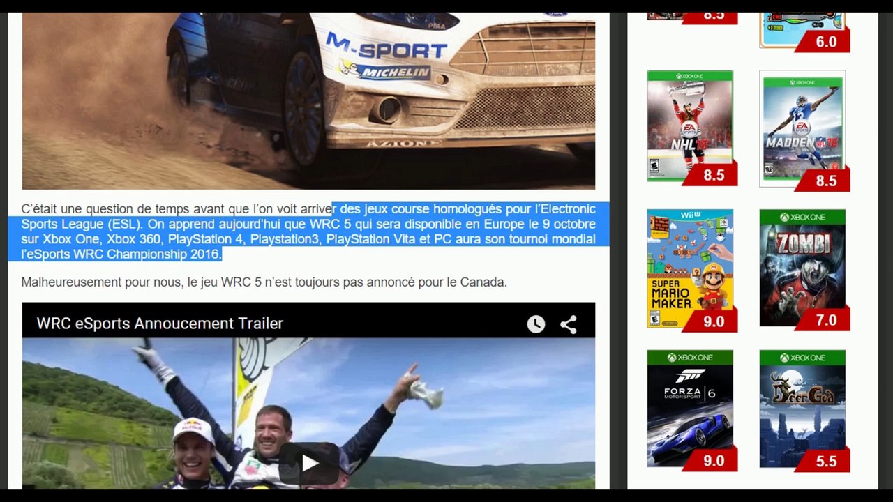 Le GameFocus Show du 1er octobre 2015